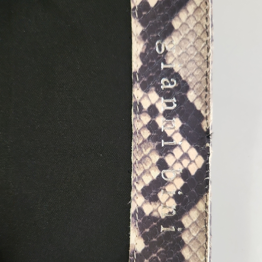Gianni Bini Over-the-Knee Snakeskin Print Boots - Tan and Black - Picture 8 of 12